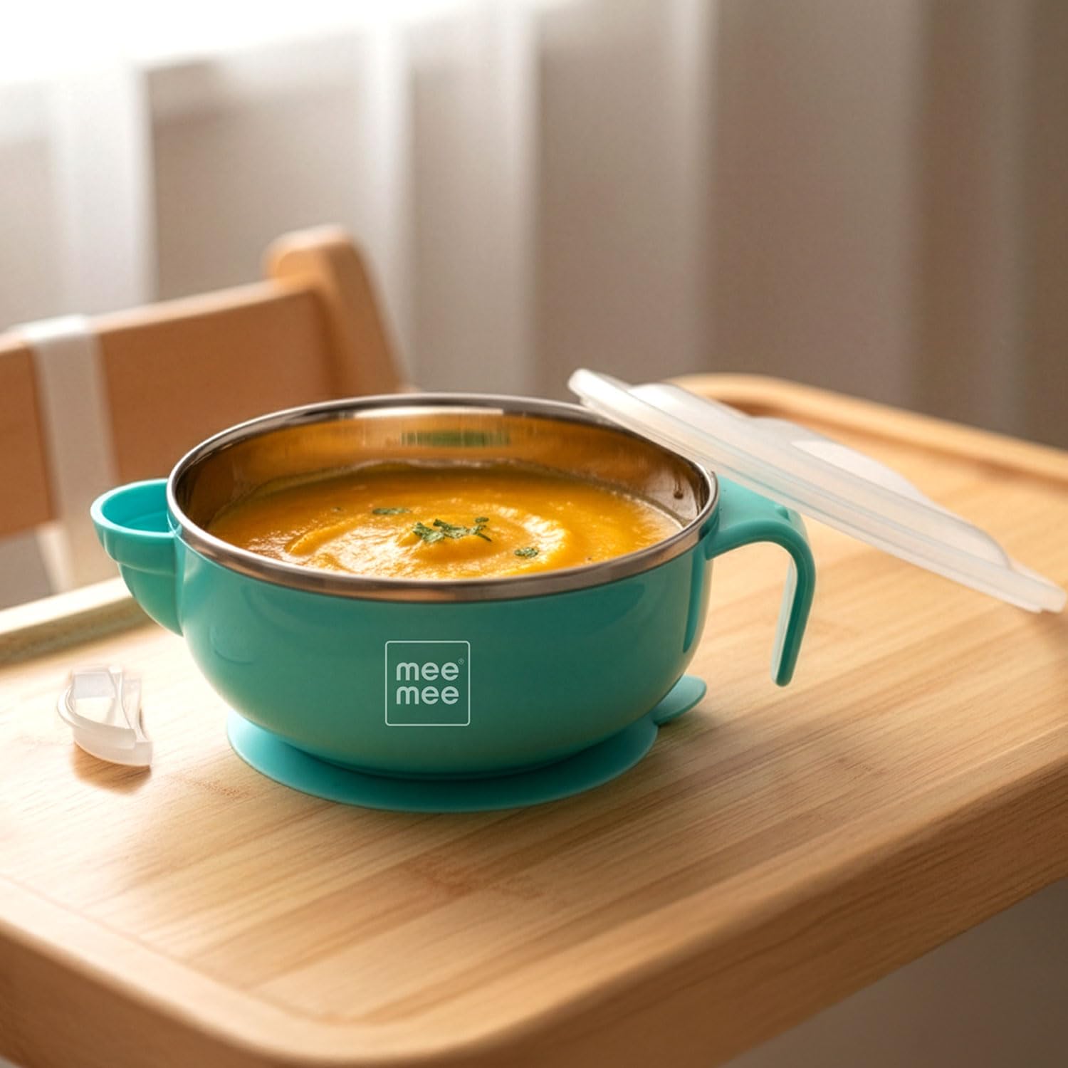 Hopop Stay-Warm Stainless Steel Bowl with Suction Base